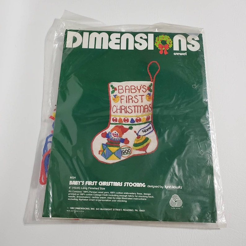 Babys christmas first stocking