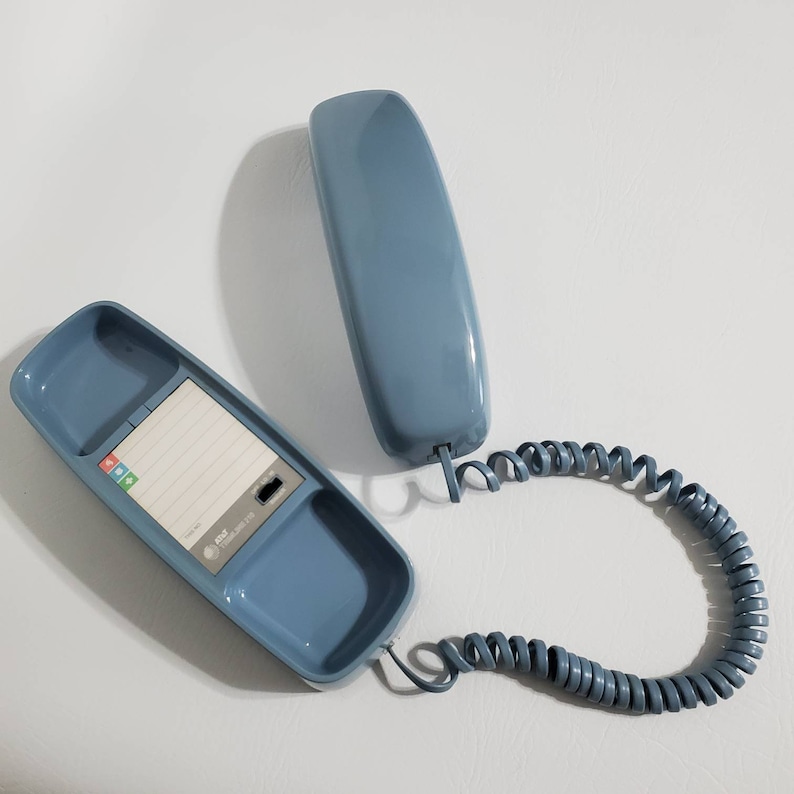 Blue Wall Mounted Landline Phone ATT&T - Etsy