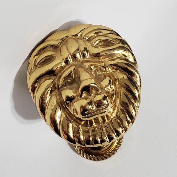 Brass Lion Etsy