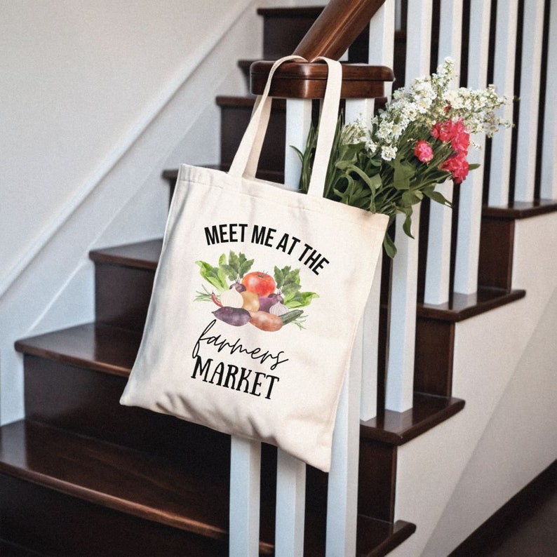 White Heart Farmers Market Tote main image 1