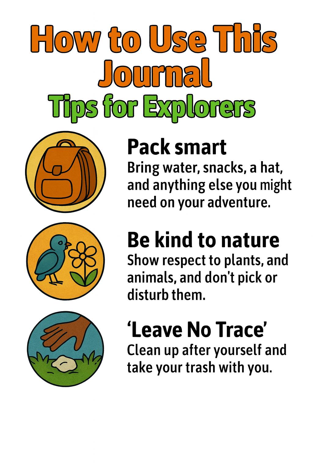 Outdoor Adventure Journal for Kids – Nature Activity Book (PDF) - Etsy