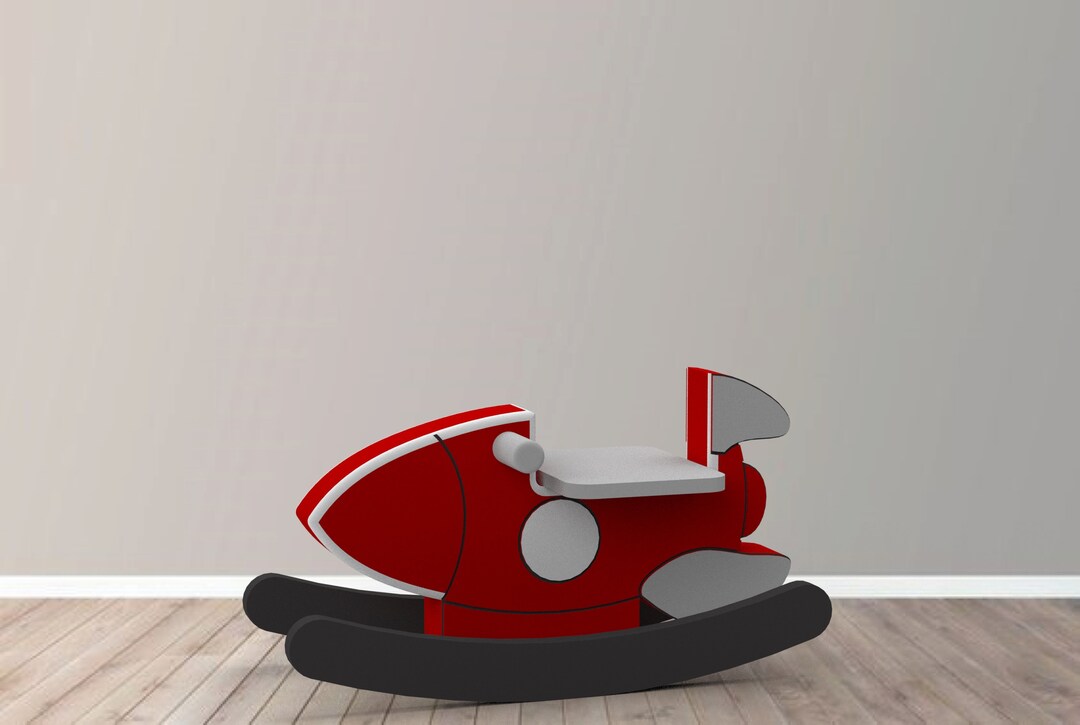 Rocket Rocking for Kids, Wooden Rocking Kids Gift - Etsy