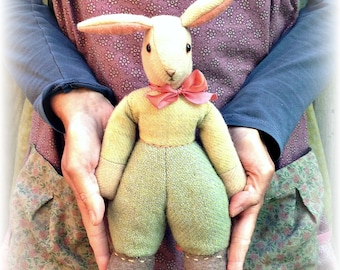 Vintage Bunny Rabbit Sewing Pattern: 1950s Inspired Cloth Doll (Digital Pattern)