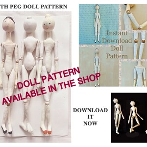 5 X PATTERN BUNDLE / Baby Cloth dolls / Waldorf doll pattern / PDF Cloth Doll Pattern / Waldorf doll / Instant download to Make & Sell image 7