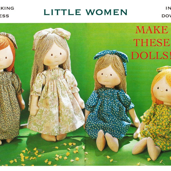 5 x PATTERN BUNDLE / Little Women / Maria Sound of Music / PDF Cloth Doll Pattern / Waldorf doll / - Instant download to Make & Sell