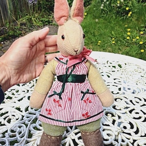 Verity Hope / Vintage Bunny Rabbit sewing pattern / rabbit doll / cloth doll pattern / instant download / digital pattern / doll making /