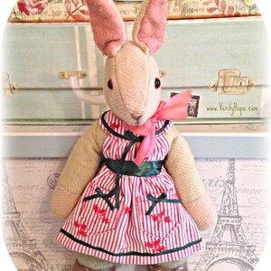 Verity Hope / Vintage Bunny Rabbit sewing pattern / rabbit doll / cloth doll pattern / instant download / digital pattern / doll making / image 7