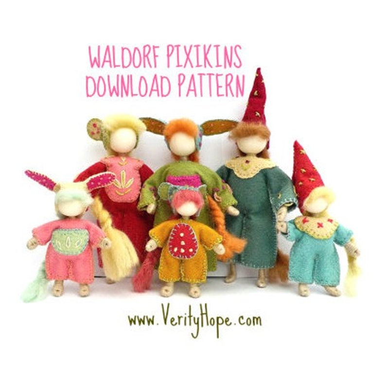 MONEY SAVING x4 pattern BUNDLE / Tutorial / Bendy dolls / Felt doll / animal dolls / Mini dolls / Instant download / pdf pattern / image 2