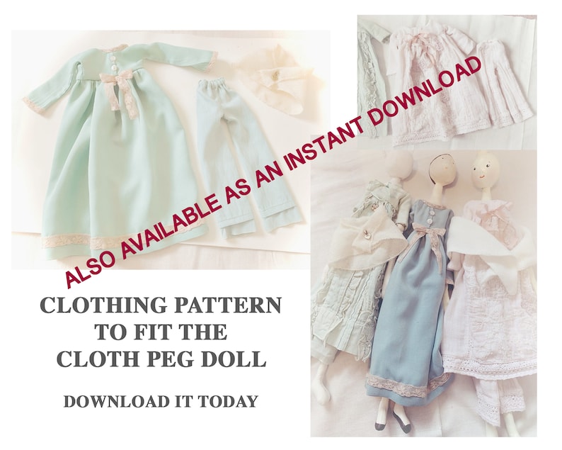 5 X PATTERN BUNDLE / Baby Cloth dolls / Waldorf doll pattern / PDF Cloth Doll Pattern / Waldorf doll / Instant download to Make & Sell image 8