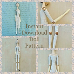 MONEY SAVING BUNDLE / Cloth Peg Doll / Doll Pattern Wood doll / sewing pattern / digital pattern / historical doll image 6