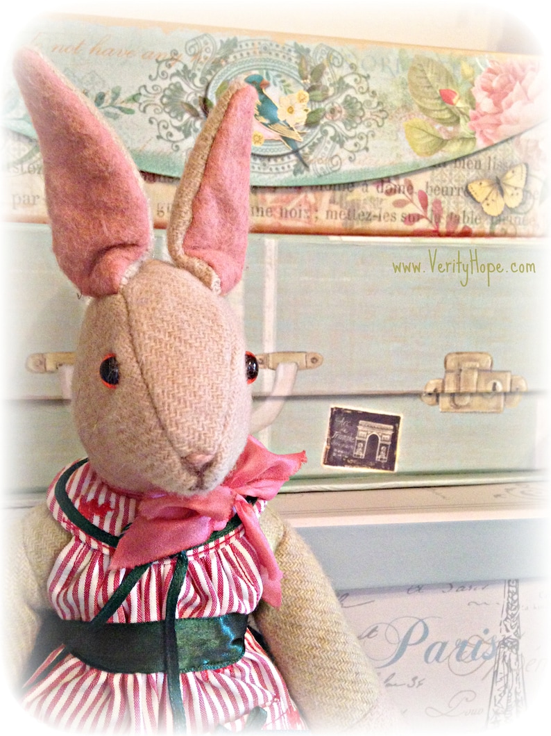 Verity Hope / Vintage Bunny Rabbit sewing pattern / rabbit doll / cloth doll pattern / instant download / digital pattern / doll making / image 3