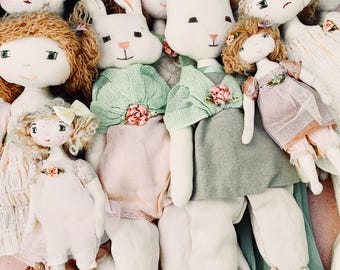 Doll Sewing Pattern Bundle: Vintage Style Cloth Dolls (PDF Pattern)