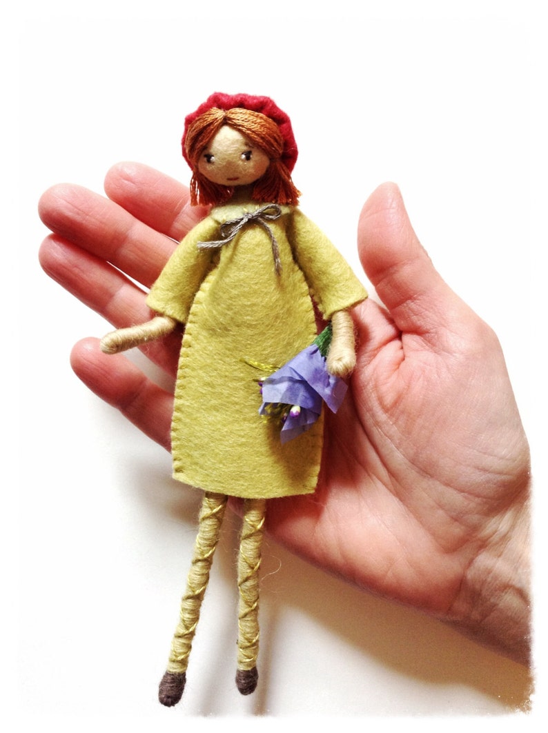 French style doll with beret / digital pattern tutorial imagem 6