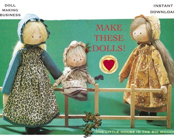 5 x PATTERN BUNDLE / Prairie Dolls / PDF Cloth Doll Pattern / Waldorf doll / - Instant download to Make & Sell
