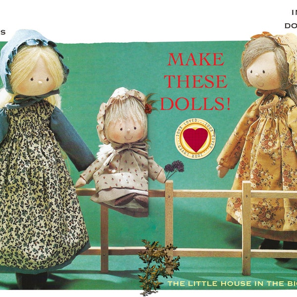 5 x PATTERN BUNDLE / Prairie Dolls / PDF Cloth Doll Pattern / Waldorf doll / - Instant download to Make & Sell