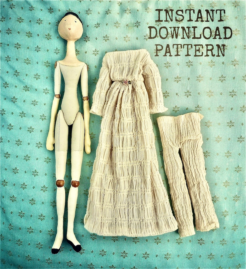 MONEY SAVING BUNDLE / Cloth Peg Doll / Doll Pattern Wood doll / sewing pattern / digital pattern / historical doll image 2
