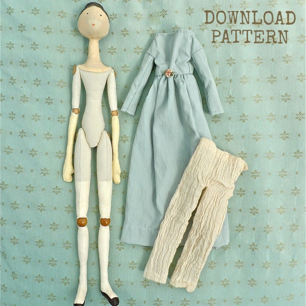 MONEY SAVING BUNDLE / Cloth Peg Doll / Doll Pattern Wood doll / sewing pattern / digital pattern /  historical doll