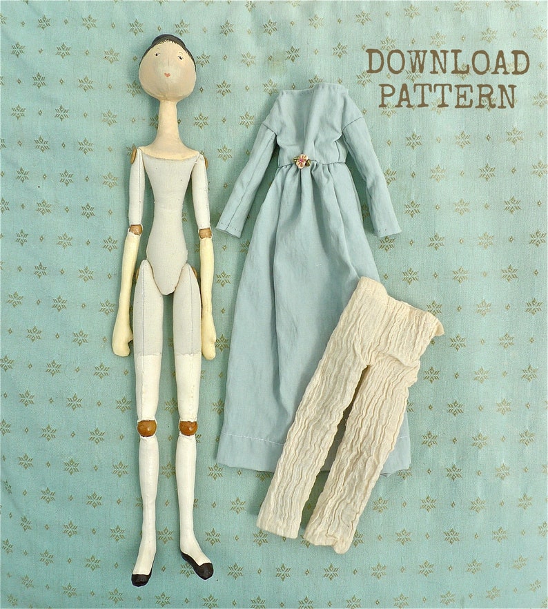 MONEY SAVING BUNDLE / Cloth Peg Doll / Doll Pattern Wood doll / sewing pattern / digital pattern / historical doll image 1