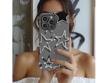 Funda para teléfono Grunge Star, funda protectora para iPhone y Samsung