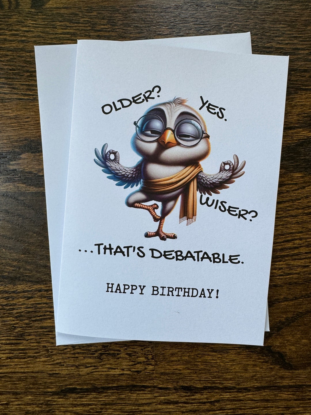 Happy Birthday Card, Owl for Him - Etsy