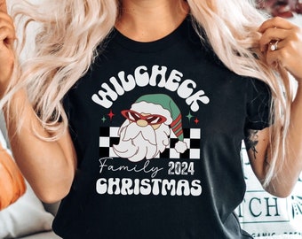 Custom Matching Family Christmas Shirts, 2024 Family Name Shirt, Retro Matching Christmas Shirts, Family Christmas Shirts, Christmas Squad