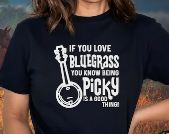 Bluegrass Shirt, Music Lover Shirt, Kentucky Shirt, Music Tee, Musician Shirt, Gift For Musician, Gift For Banjo Lover