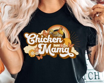 Custom Groovy Mama Chicken Shirt, Groovy Mama Shirt, Crazy Chicken Lady Shirt, Chicken Lover gift, Funny Chicken Shirt, Chicken T-Shirt