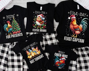 Matching Family Christmas Shirts, Funny Chicken Shirt, Matching Family Chicken Shirts, Funny Chicken Christmas Gift, Christmas Family Shirts