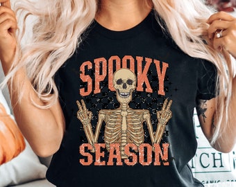 Spooky Season Shirt, Retro Skeleton Shirt, Halloween Skeleton Shirt, Halloween Shirt, Funny Halloween Shirt, Spooky Season Skeleton T Shirt
