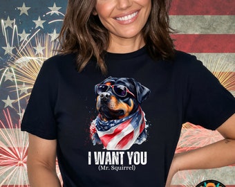 4th July Funny Dog Shirt, 4th of July Shirts, Rottweiler Shirt, American Flag Shirt,4th of July, Stars and Stripes Shirt, Red White Blue