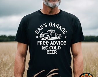 Awesome Dads Garage Free Advice and Cold Beer Shirt, Cool Dad Shirt, Funny Father's Day Gift For Dad Gift Ideas, Best Dad Shirt Gift