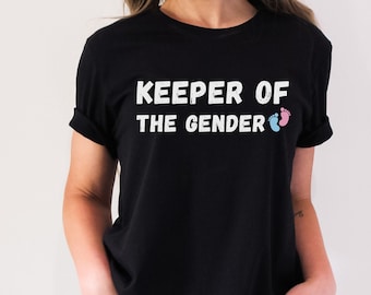 Keeper of The Gender Shirt, Gender Reveal Shirt, Pink Or Blue Shirt, Gender Reveal Party Shirt, Baby Shower, Matching Shirts