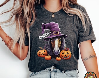 Halloween Horse Shirt, Spooky Horse, Horse Lover Gift, Equestrian Shirt Farm Shirt Horse Lover Shirt Horse T Shirt, Horse Shirt