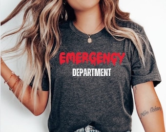 Emergency Department Halloween Shirt, ER Nurse Shirt, Funny Nurse Shirt, Emergency Nurse Shirt New Nurse Grad Gift Nurse ER Department Shirt