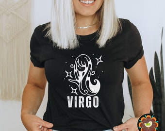 Zodiac Virgo Tee, Celestial Virgo Shirt, Virgo Birthday, Astrology T Shirt, Zodiac Birthday Gift For Virgo Shirt