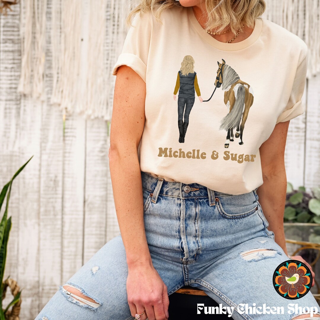 Custom Name Shirt, Custom Horse Shirt, Horse Lover Gift Equestrian ...