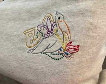 Pelican Mardi Gras Sweatshirt