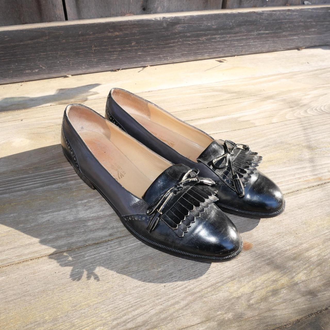 Salvatore Ferragamo Black Leather Loafers Men\'s Size 7.5 or Women\'s Size 9.5 EUC Loafer with Gancini ornament - Men | Ferragamo main image 4