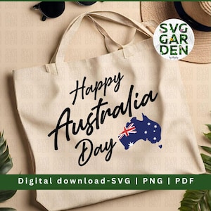 Happy Australia Day svg, Australia day svg, Australia flag svg, Australia PNG, australian map SVG, laser cut file, files for cricut