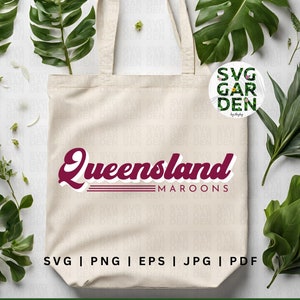 Queensland Maroons svg, Queenslander, NRL, NRL State of origin QLD, maroons svg, qld svg, cricut cut file, rugby league, rugby league gift