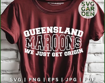Queensland svg, Queenslander, NRL, NRL State of origin QLD, maroons svg, qld svg, cricut cut file, rugby league gift svg, rugby league qld