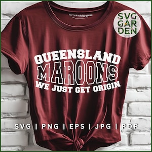 Queensland svg, Queenslander, NRL, NRL State of origin QLD, maroons svg, qld svg, cricut cut file, rugby league gift svg, rugby league qld