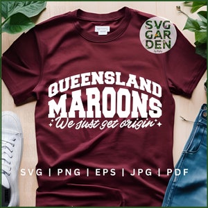 Queensland svg, Queenslander, NRL, NRL State of origin QLD, maroons svg, qld svg, cricut cut file, rugby league gift svg, rugby league qld
