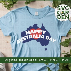 Happy Australia Day svg, Australia day svg, Australia flag svg, Australia PNG, australian map SVG, laser cut file, files for cricut, cricut