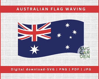 Australian flag svg, Australia day svg, Australian icon, Australian flag PNG, Australian flag JPG, laser cut file, cricut files, aussie gift