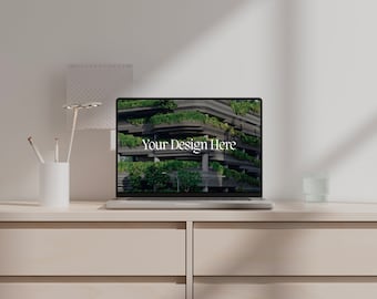 Makieta MacBooka | Makieta laptopa | Minimalistyczny makiet komputera | Minimalistyczny branding