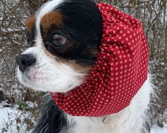 Scaldacollo Cavalier ~ Rosso con diamanti dorati