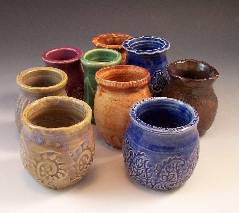 Little Pottery Fairy Vase/ Small Pottery Flower Vase/ Etsy