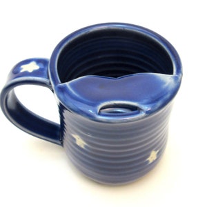 LEFT HANDED 8 Ounces  Mustache Mug/Moustache Mug/Mustache Cup 8 Ounces