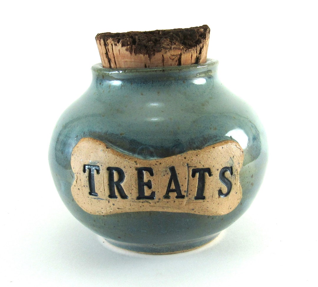 Puppy Treat Jar Dog Treat Jar/ Small Dog Treat Jar/ 1 Cup Etsy